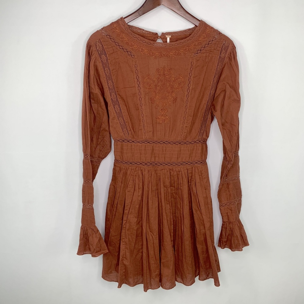 Free People Long Sleeve Boho Dress